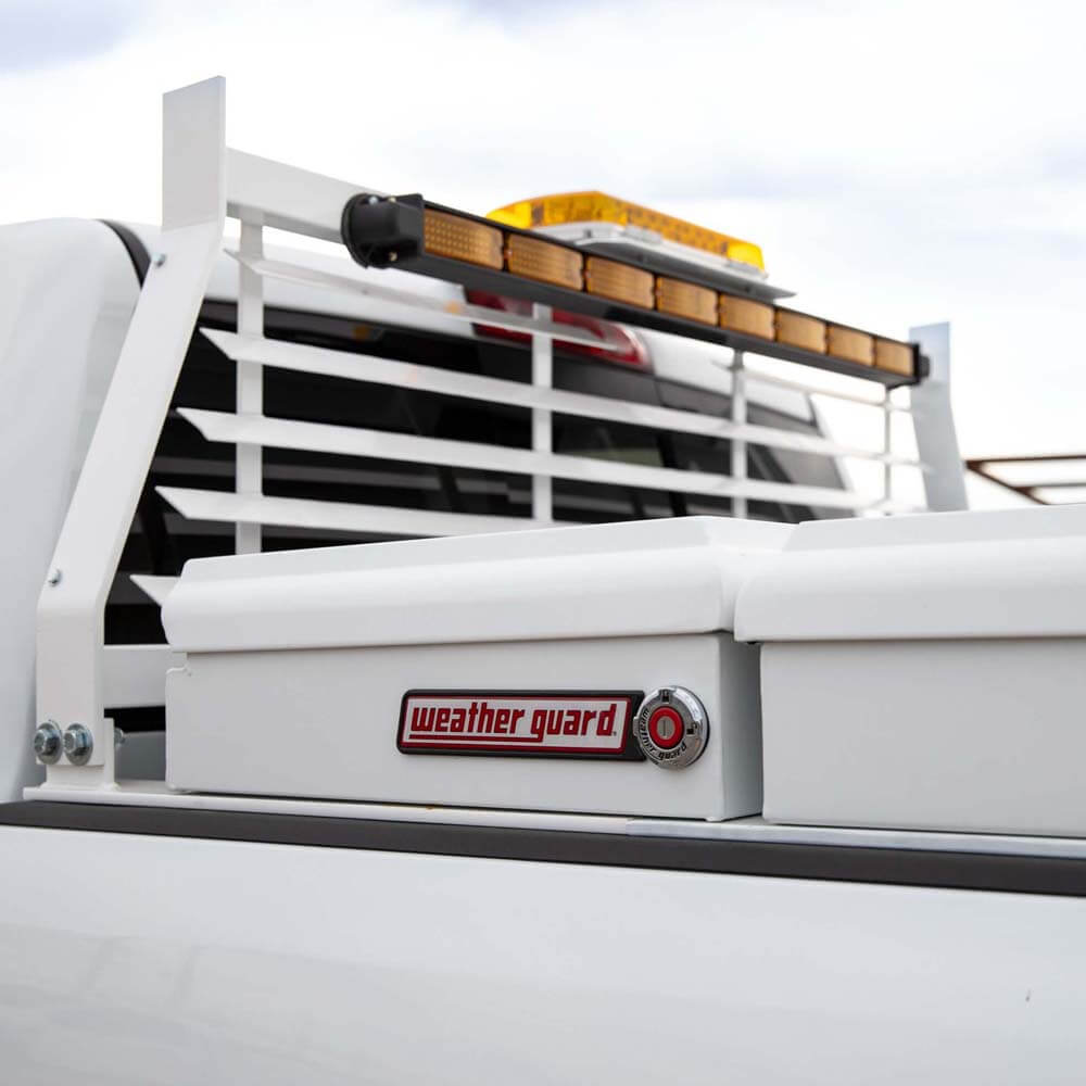 Weather guard truck custom toolbox installed by Sun Country Truck